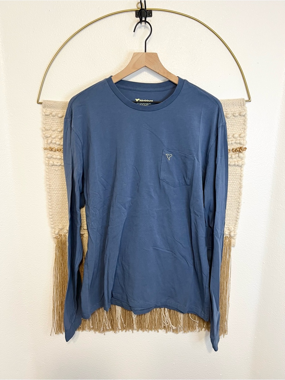 Birddogs Slate Blue Long-Sleeve Pocket Tee XL